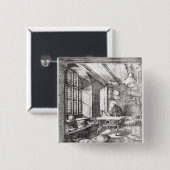 St Jerome in seiner Studie, 1514 Button (Vorne & Hinten)