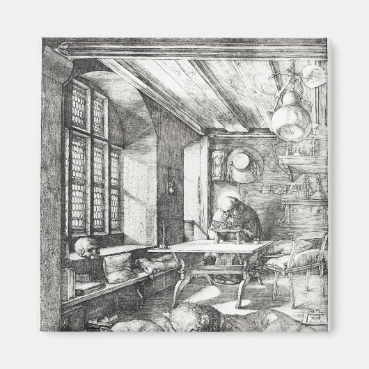 St. Jerome in seiner Studie, 1514 Magnet (Vorne)