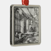 St Jerome in seiner Studie, 1514 Silbernes Ornament (Rechts)
