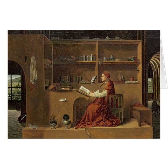 St Jerome in seiner Studie, c.1475 2 (Vorderseite (Horizontal))