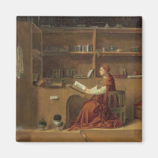 St. Jerome in seiner Studie, c.1475 2 Magnet (Vorne)