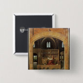 St Jerome in seiner Studie, c.1475 Button (Vorne & Hinten)