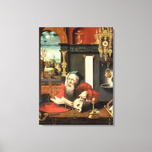 St. Jerome in seiner Studie Leinwanddruck (Vorderseite)