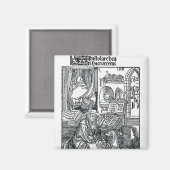 St. Jerome in seiner Studie Magnet (Vorderseite/Rückseite)