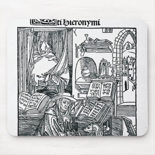St Jerome in seiner Studie Mousepad (Vorne)
