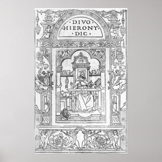 St. Jerome in seiner Studie Poster (Vorne)