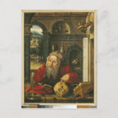 St. Jerome in seiner Studie Postkarte (Vorderseite)