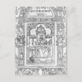 St. Jerome in seiner Studie Postkarte (Vorderseite)