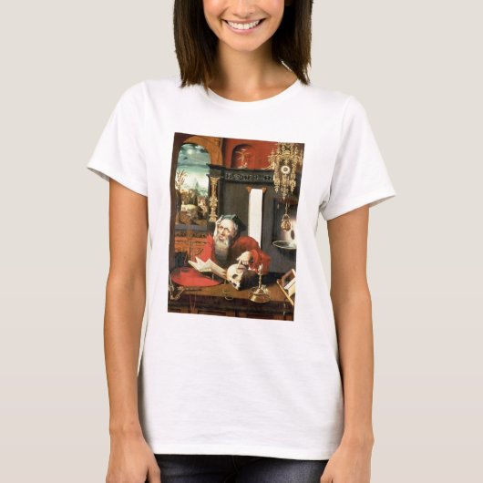 St. Jerome in seiner Studie T-Shirt (Vorderseite)