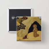 St Jerome mit dem Löwe, 1436 (Tempera auf Platte) Button (Vorne & Hinten)