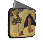 St Jerome mit dem Löwe, 1436 (Tempera auf Platte) Laptopschutzhülle (Vorne Rechts)