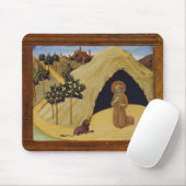 St Jerome mit dem Löwe, 1436 (Tempera auf Platte) Mousepad (Mit Mouse)