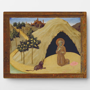 St. Jerome mit dem Löwen, 1436 (Tempel auf Tafel) Fotoplatte
