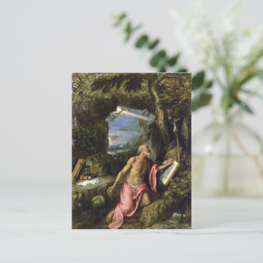 St. Jerome Postkarte (Stehend Vorderseite)