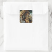St. Jerome Quadratischer Aufkleber (Tasche)