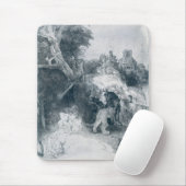 St. Jerome Reading in einer italienischen Landscha Mousepad (Mit Mouse)