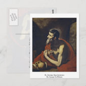 St. Jerome, San Jeronimo von Jusepe de Ribera Postkarte (Vorne/Hinten)