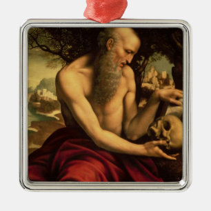 St Jerome Silbernes Ornament