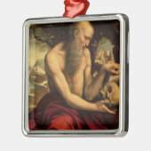 St Jerome Silbernes Ornament (Links)