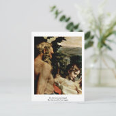 St. Jerome und Angel von Antonio Da Correggio Postkarte (Stehend Vorderseite)