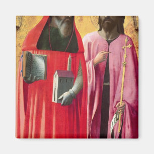 St Jerome und Johannes der Baptist, c.1428-29 Magnet