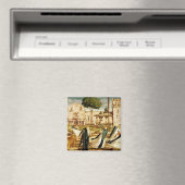 St. Jerome und Löwe im Kloster, 1501-09 Magnet (In Situ (Geschirrspüler))