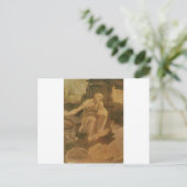 St. Jerome von Leonardo Da Vinci Postkarte (Stehend Vorderseite)