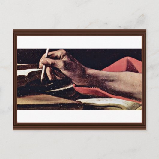 St. Jerome, von Michelangelo Meris detailliert ges Postkarte (Vorderseite)