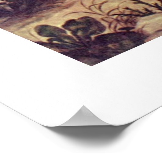 St. Jerome von Peter Paul Rubens Poster (Ecke)