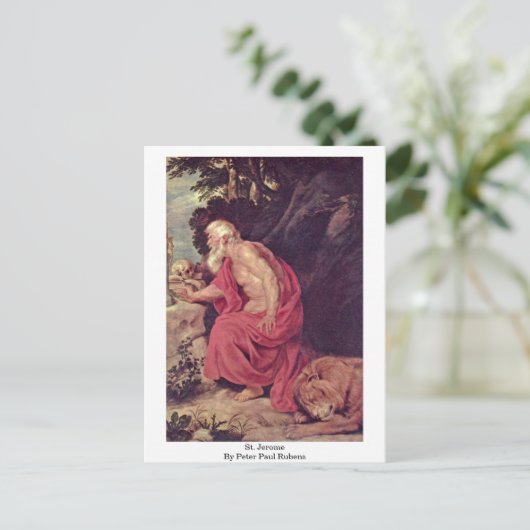 St. Jerome von Peter Paul Rubens Postkarte (Stehend Vorderseite)