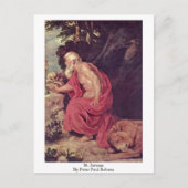 St. Jerome von Peter Paul Rubens Postkarte (Vorderseite)