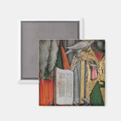 St. Jerome's Bible und St. Gregory's Dove, Detail Magnet (Vorderseite/Rückseite)
