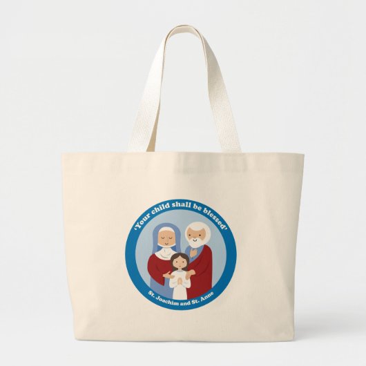 St. Joachim und St Anne Jumbo Stoffbeutel (Vorne)