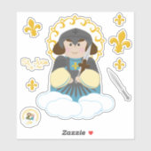 St. Joan of Arc Aufkleber (Blatt)