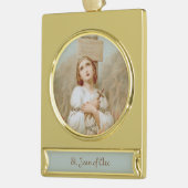 St. Joan of Arc Burning at the Stake (BF 01) Banner-Ornament Gold (Links)