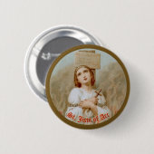 St. Joan of Arc Burning at the Stake (BF 01) Button (Vorne & Hinten)