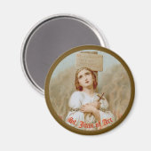 St. Joan of Arc Burning at the Stake (BF 01) Magnet (Vorderseite/Rückseite)