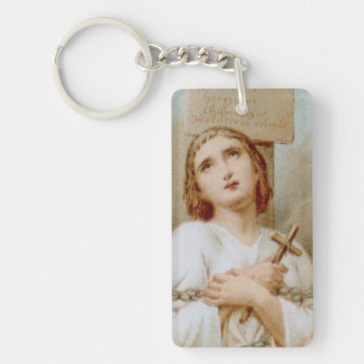 St. Joan of Arc Burning at the Stake (BF 01) Schlüsselanhänger (Vorderseite)