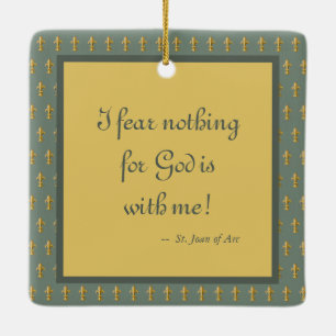 St. Joan of Arc (JM 28) Keramikornament