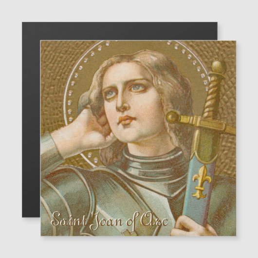 St. Joan of Arc (JM 28) Magnetic Greeting Magnetkarte (Vorne/Hinten)
