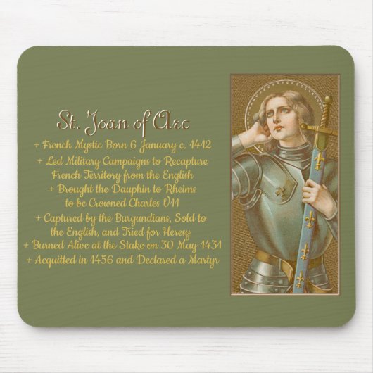 St. Joan of Arc (JM 28) Mousepad (Vorne)