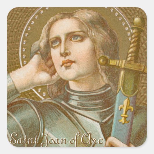 St. Joan of Arc (JM 28) Quadratischer Aufkleber (Vorderseite)