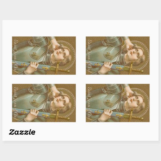 St. Joan of Arc (JM 28) Rechteckiger Aufkleber (Blatt)