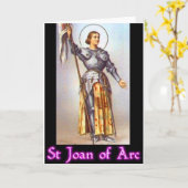 St. Joan of Arc Karte (Gelbe Blume)