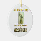 ST JOAN of ARC Keramik Ornament (Rechts)