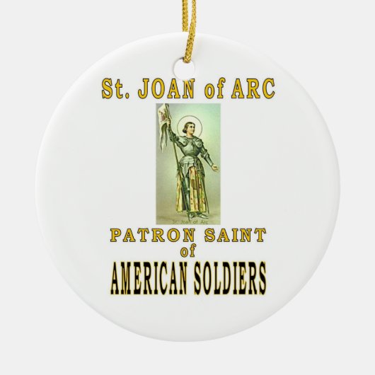 ST JOAN of ARC Keramik Ornament (Vorne)