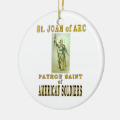 ST JOAN of ARC Keramik Ornament (Links)