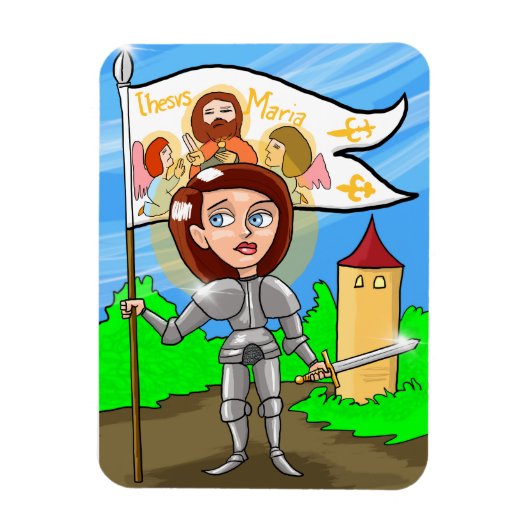 St. Joan of Arc Magnet (Vertikal)