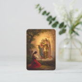St. Joan of Arc Michael Catherine Holy Card Visitenkarte (Stehend Vorderseite)