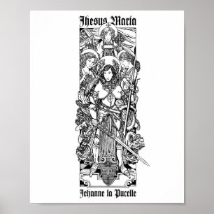 St. Joan of Arc mit ihren Stimmen 8" x 10" Print Poster